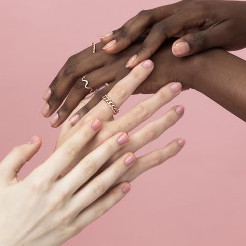 Probelle Nail Glow + Nail Strengthener and Hardener with Sheer Jelly Tint, Hard To Resist Ultra Glowy Nail Shine, Tinted Nails Strengthening Blush for Brittle, Thin, Damaged Nails 0.5 oz (Berry)