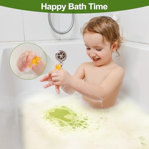 Bath Bombs for Kids with Toys Inside, 16 Handmade Bath Bombs with Different Scents for Boys Girls, Extra Surprise - Dinosaur Adventure, Ideal Present for Birthdays Children's Day Christmas