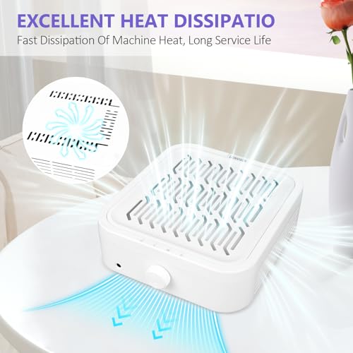 LIONVISON Nail Dust Collector for Salons: Vacuum Fan Dust Suction Machine for Beginners DIY - Manicure Pedicure Tool with Reusable Filter for Home