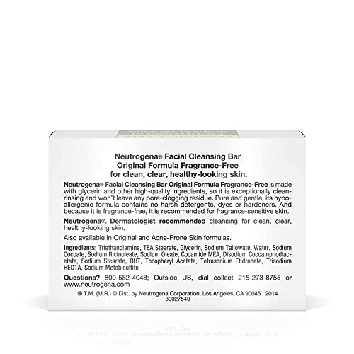Neutrogena Face Cleansing Bar - Fragrance Free - 3.5 oz - 2 pk