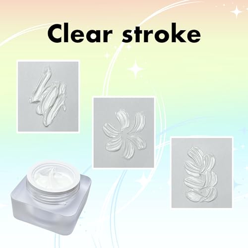 Nail Gel polish sculpture gel 5g black and white in colour clear stroke non wipe chrome applicable DIY at home embossed painting gel Nail solons mini 3D designs (Black and white, 5g)