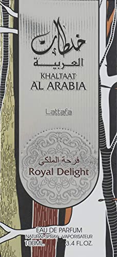 Lattafa Khaltaat Al Arabia Royal Delight for Men - 3.4 oz EDP Spray