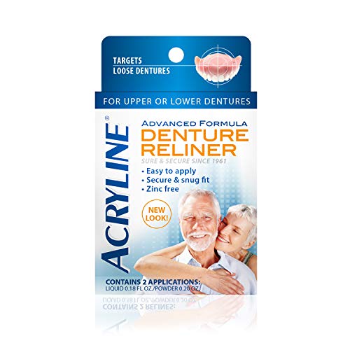 Advanced Formula Denture Reliner - Refit and Tighten Dentures/for Both Upper & Lower Dentures/Easy Application