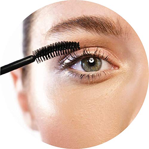 Cliganic Organic Castor Oil, 100% Pure (2oz with Eyelash Kit) - For Eyelashes, Eyebrows, Hair & Skin (Packaging May Vary)