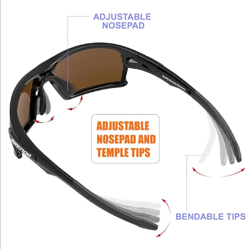 QOOL TIMES Living out your Polarized Q5X sports Sunglasses for Women Men, Fishing Volleyball Driving Cycling Sailing Boating