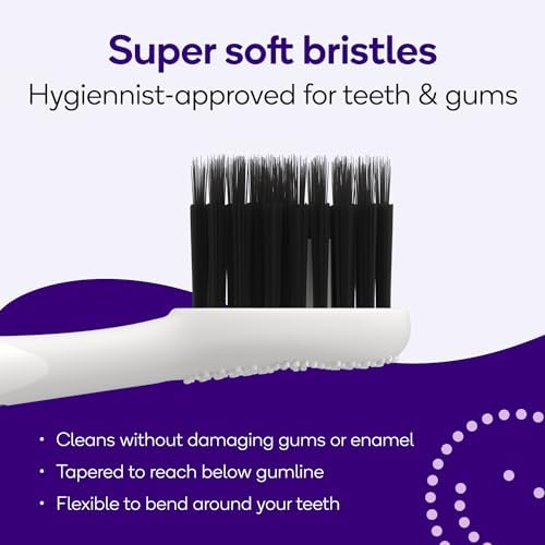 BURST Pro Sonic Electric Toothbrush Genuine Replacement Heads (White/3 Pack) | Soft Bristles for Deep Clean, Stain & Plaque Removal