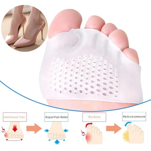 4 Pairs Hyggear Silicone Toe Separators for Women,Bunion Corrector Cushion Silicone Toe Separators for Women & Men