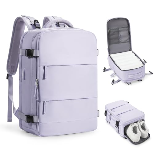 coofay Travel Backpack Carry on Flight Approved Mochila De Viaje Personal Item Travel Bag Large Backpack for Travel Backpacks for Men Women Carry on Backpack for Airplanes 18x14x8 Inches Travel Bag