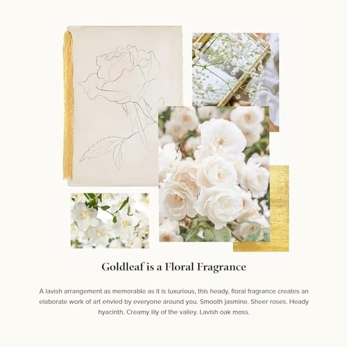 Thymes Daily Shower Spray for a Spa Like Experience - Home Essentials - Mist Scented with Jasmine, Rose, Hyacinth, Lily of the Valley & Oak Moss (Goldleaf Shower Spray, 3.4 fl oz)