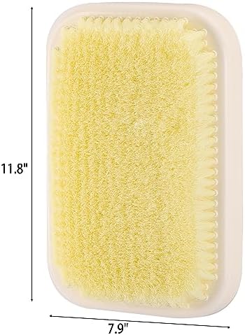 Wall Mounted Back Scrubber for Shower, Large Exfoliating Bath Wash Pad, Hands-Free Bathing Scrub Brush for Men Women