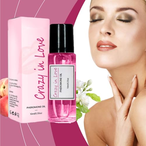 Raipult Crazy in Love Roll On Oil, 2PCS Pheromone Perfume For Women,Crazy in Love Pheromone Oil,Long-Lasting Portable Roll On Perfume