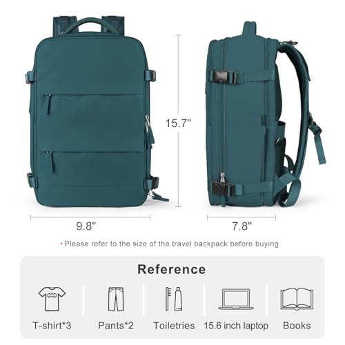 coofay Travel Backpack Carry on Flight Approved Mochila De Viaje Carry on Backpack for Airplanes Spirit Airlines Personal Item Bag 18x14x8 Inches Travel Bag Traveling Backpack for Women Men