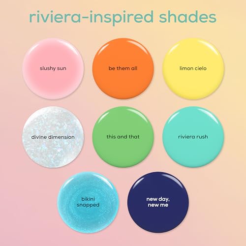 essie Nail Art Studio Jelly Polish, Riviera Rush, Sheer Pink Nail Polish, Vegan, Slushy Sun, 0.46 Fl Oz