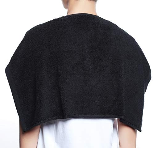 PERFEHAIR Black Salon Towels (2-Pack, 16 X 27 Inches)-Barber Hand Cotton Towel for Gym, Bath, Spa, Shaving, Shampoo