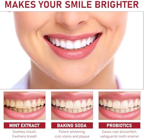 2Pcs Sp-8 Probiotics Whitening Toothpaste Upgraded, New Version Fluoride-Free & Probiotic-Infused Formula, Ultra Fresh Mint for Deep Cleaning & Long-Lasting Fresh