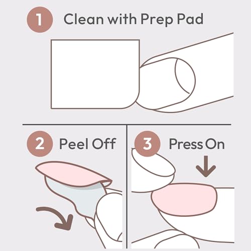 KISS imPRESS No Glue Mani 30 Pcs Press On Nails, Medium Squoval Design Nail, Solid Pure White Print, Simple Peel & Press Easy Apply, Hassel-Free Removal, Essential Tools Included