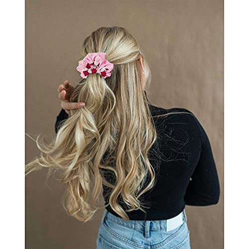 4 Pcs Anime Hair Scrunchies Hair Ties for Kids Adults, Elastic Ponytail Holder Bracelet Costumes, Cosplay Hair Accessories