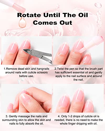 Nail & Cuticle Oil Pen 15Pcs Kit Manicure Essentials Strengthening with Different Naturale Scents Salone SPA Hydrating Repair Treatment Supplies