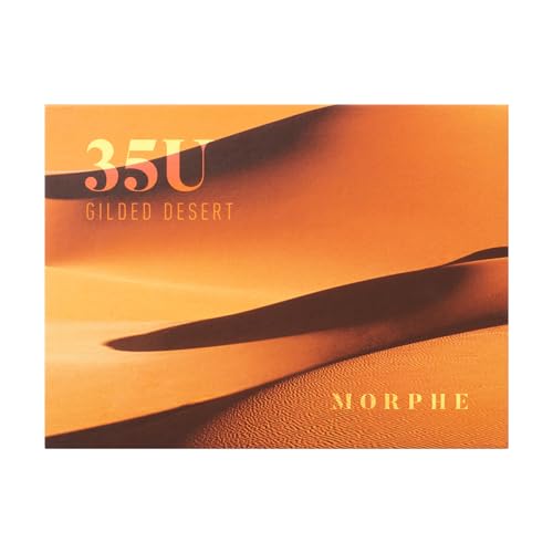 Morphe 35U Makeup Palette - Gilded Desert Artistry Palette with Deep Metallics, Shimmers & Matte Pressed Pigments - Made to Build, Blend & Layer for Everyday, Versatile Makeup Looks (1.98 oz)