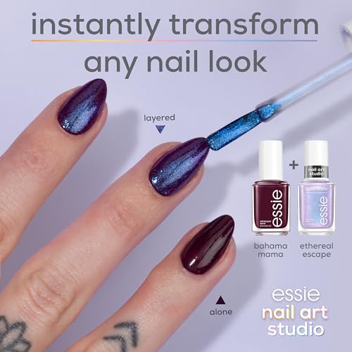 essie Nail Art Studio Special Effects Polish, Shimmer, Vegan, Purple Nail Polish, Ethereal Escape, 0.46 Fl Oz