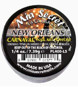 Mia Secret Nail Art Powder Carnaval Collection - .25 oz (New Orleans)