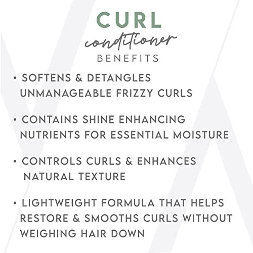 ALURAM Curl Conditioner Clarifying Coconut Water Infused Hydration Lightweight Moisture For Curly Hair Fl Oz