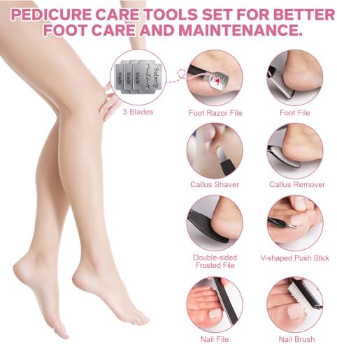 Electric Foot File - Callus Remover for Feet, Adjustable 3 Speed Foot Callus Remover with 16 in 1 Pedicure Tools Professional Foot Care, to Remove Dead Skin and Calluses Hard Skin Dry Cracks (Black)
