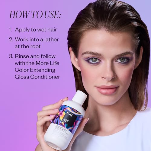 IGK MORE LIFE Color Extending Gloss Shampoo, 8 Oz