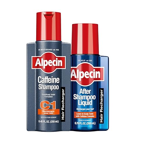 Alpecin C1 Caffeine Shampoo 8.45 fl oz + Alpecin After Shampoo Liquid 6.76 fl oz I Hair Performance Enhancer Promotes Natural Hair Growth and Thickness I Energizes Scalp
