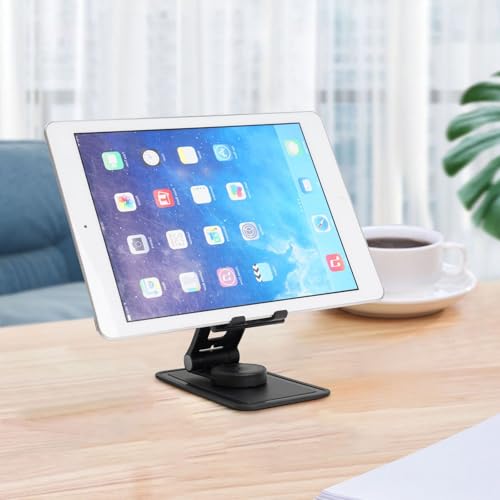 Purple Viburnum Cell Phone Stand 360° Adjustable Desktop Phone Holder Cradle Compatible With Most Mobile Phones Black