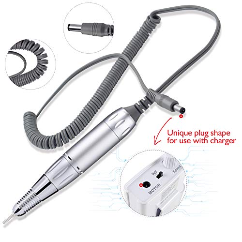 AZ GOGO Handpiece for TP283 Nail Drill Machine Part, 30000 RPM Portable Electric Nail Drill Machine for Acrylic Nails (Need Portable Charger)
