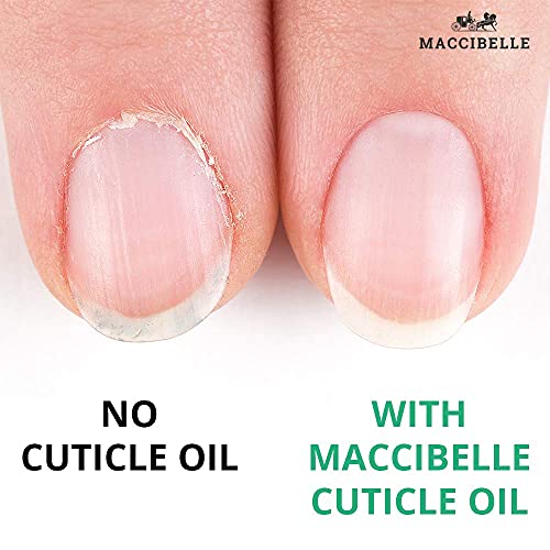 Maccibelle Cuticle Oil For Nails Refill size for Dry Cracked Cuticles (16 Ounce, Pineapple)