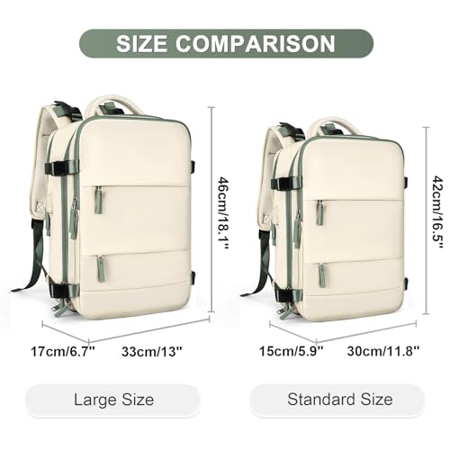 coofay Large Travel Backpack For Women Men Airline Approved Carry On Backpack Flight Approved Waterproof Sports Luggage Backpack Casual Daypack Hiking Backpack
