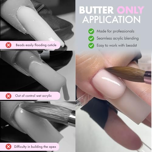 Fast Set Formula, MMA Free Professional 16oz EMA Liquid Monomer - Essential Acrylic Nail Supplies, Compatible with Kolinsky Brush & Acrylic Powder