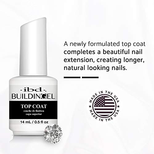 IBD Building Gel, Hard Gel Nail Extension, Top Coat, 0.5 oz