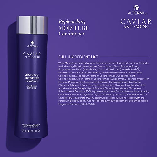 Alterna CAVIAR Anti-Aging Replenishing Moisture Conditioner | For Dry, Brittle Hair | Protects, Restores & Hydrates | Sulfate Free