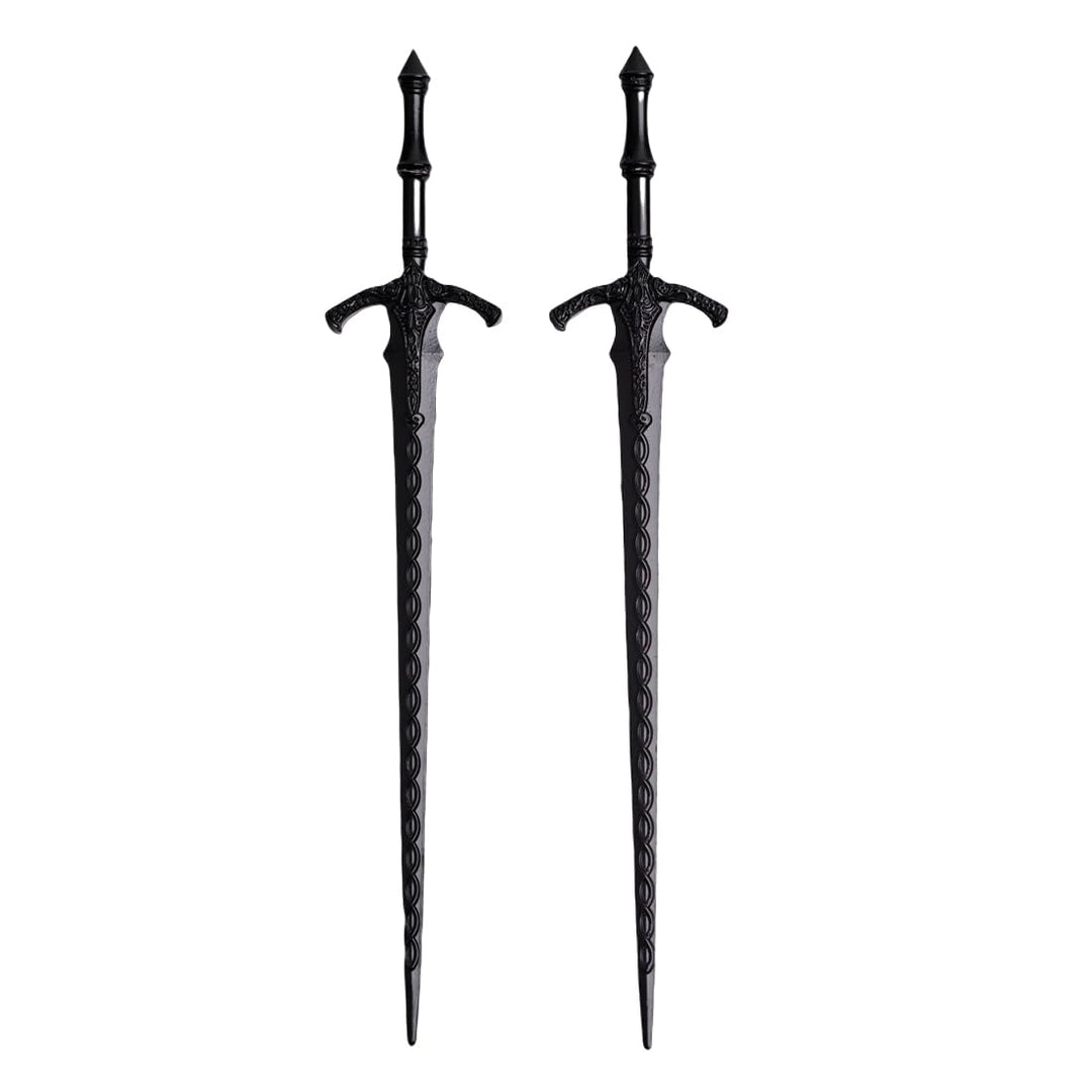 LANGHONG 2PCS Retro Viking Hairpin For Women Sword Hair Pin Hair Styling Pins (RLAL)