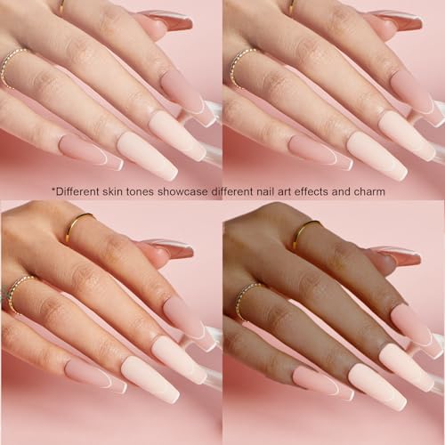 AZUREBEAUTY Dip Powder Nail Kit Starter, All Season Nude Skin Glitter 4 Colors Dipping Powder Liquid Set Recycling Tray with Base & Top Coat Activator for French Nail Art Manicure Salon DIY at Home.