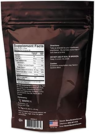 BariatricPal 90-Day Bariatric Vitamin Bundle (Multivitamin ONE 1 per Day! Capsule with 60mg Iron and Calcium Citrate Soft Chews 500mg with Probiotics - Chocolate Mint)