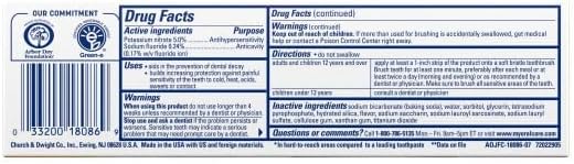 ARM & HAMMER Sensitive Teeth & Gums Toothpaste 4.5 oz (Pack of 4)