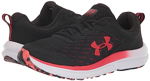 Under Armour Men's Charged Assert 10, (006) Black/Black/Red, 7, US