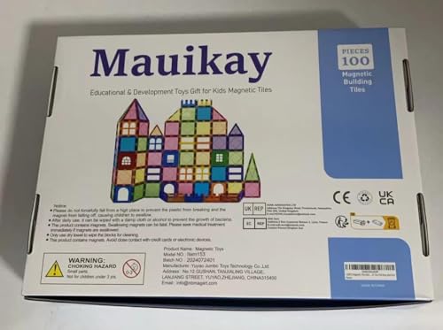 100PCS Magnetic Tiles Kids Toys - Magnetic Building Blocks STEM Magnet Building Set Preschool Learning for Kids Ages 3-8, Sensory Montessori Toys for Boys and Girls