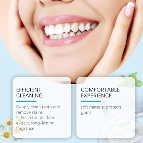Teeth Whitening Deluxe Powder, Stain Removal, No Sensitivity, Mint Flavor, 2 PCS