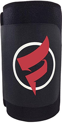 Fitru Waist Trimmer Sauna Ab Belt For Women & Men - Waist Trainer Stomach Wrap (Black, XS: 8" X 34")