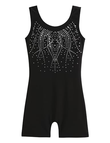 Zaclotre Kid Girls Gymnastic Leotard Sparkly Shiny Diamond Ballet Dance One Piece Outfit