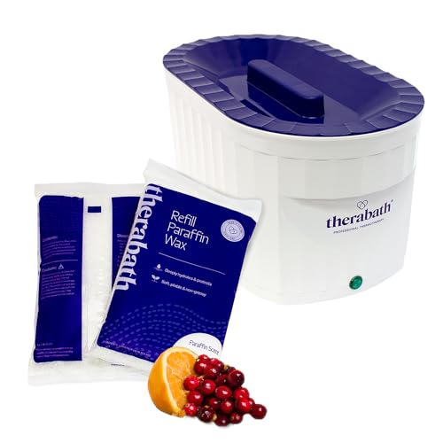 Therabath Professional Thermotherapy TB6 Paraffin Wax Bath - Helps Relieve Arthritis & Muscle Stiffness - Heat Therapy for Hands, Feet, Face & Body - Made in USA - 6 lb. Cranberry Zest