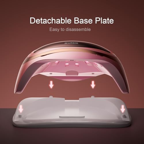 248W UV LED Nail Lamp, Nails Dryer for Gel Nail Polish, Fast Curing with Automatic Sensor 4 Timers and LCD Display Gift for Women and Girls