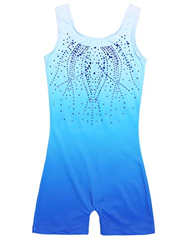 Zaclotre Kid Girls Gymnastic Leotard Sparkly Shiny Diamond Ballet Dance One Piece Outfit