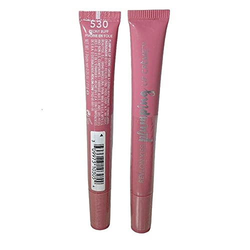 Pack of 2 Revlon Kiss Plumping Lip Creme, Peony Buff 5302