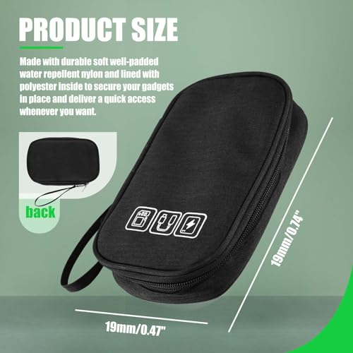 Ujjdwiurgh Electronic Organizer, Travel Cable Organizer Bag Pouch Portable Electronic Storage Multifunction Case